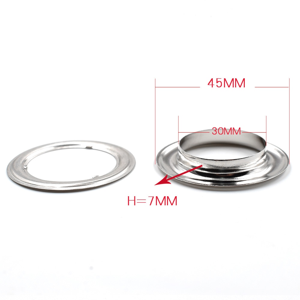 (50 teile/los) 17mm-20mm innendurchmesser Metall See Kleidung & Zubehör. mais. Ösen. Ring. niet schnappt Öse installa