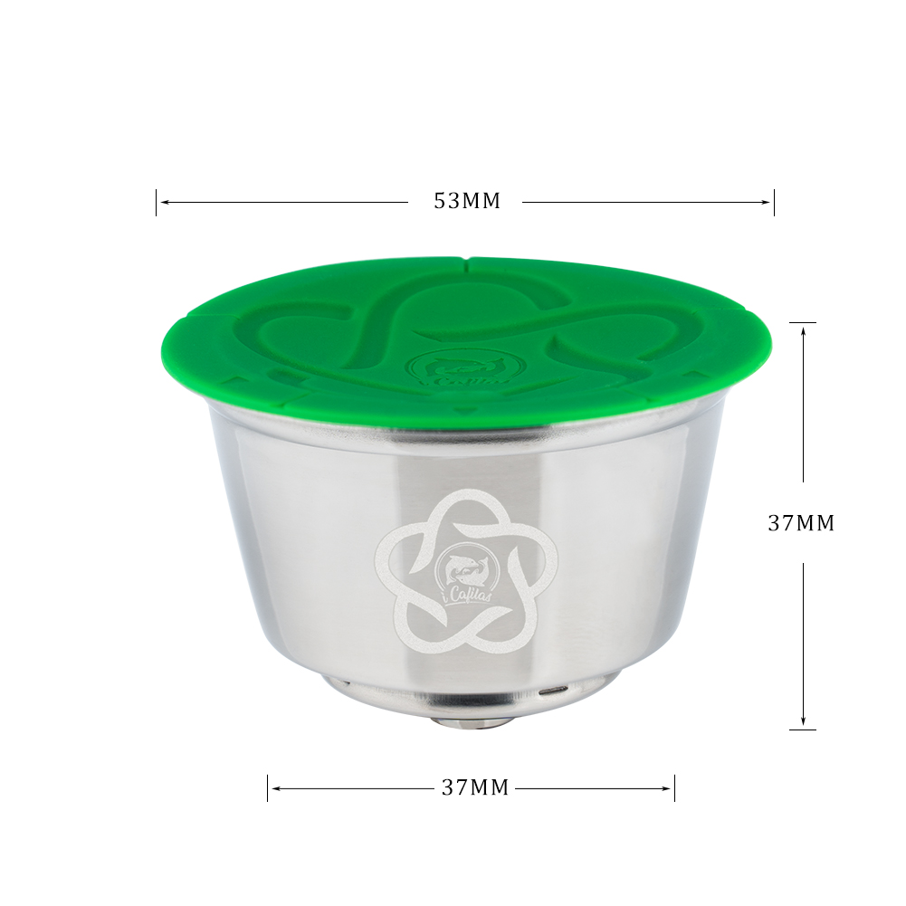 Kapsułka do kawy dla Dolce Gusto Mini Me kapsułka do kawy wielokrotnego użytku piccolo xs kapsułki filtry Crema ze stali nierdzewnej icafilas