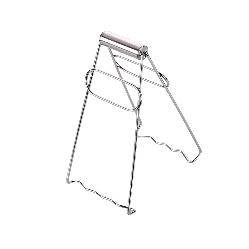 1x Anti-Scald Kitchen Pot Gripper Foldable Stainless Steel Dish Plate Holder Bowl Clip Gripper Clamp Tong Tool