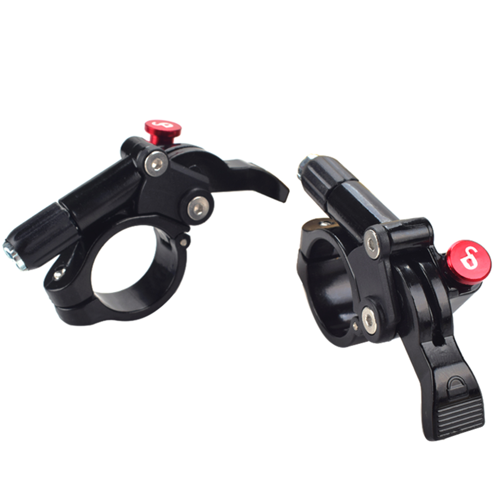 Bike Remote Lockout Hendel Vork Lockout Draad Bedieningshendel Aluminium Mountain Fiets Vork Lock Controle Onderdelen Met Kabel