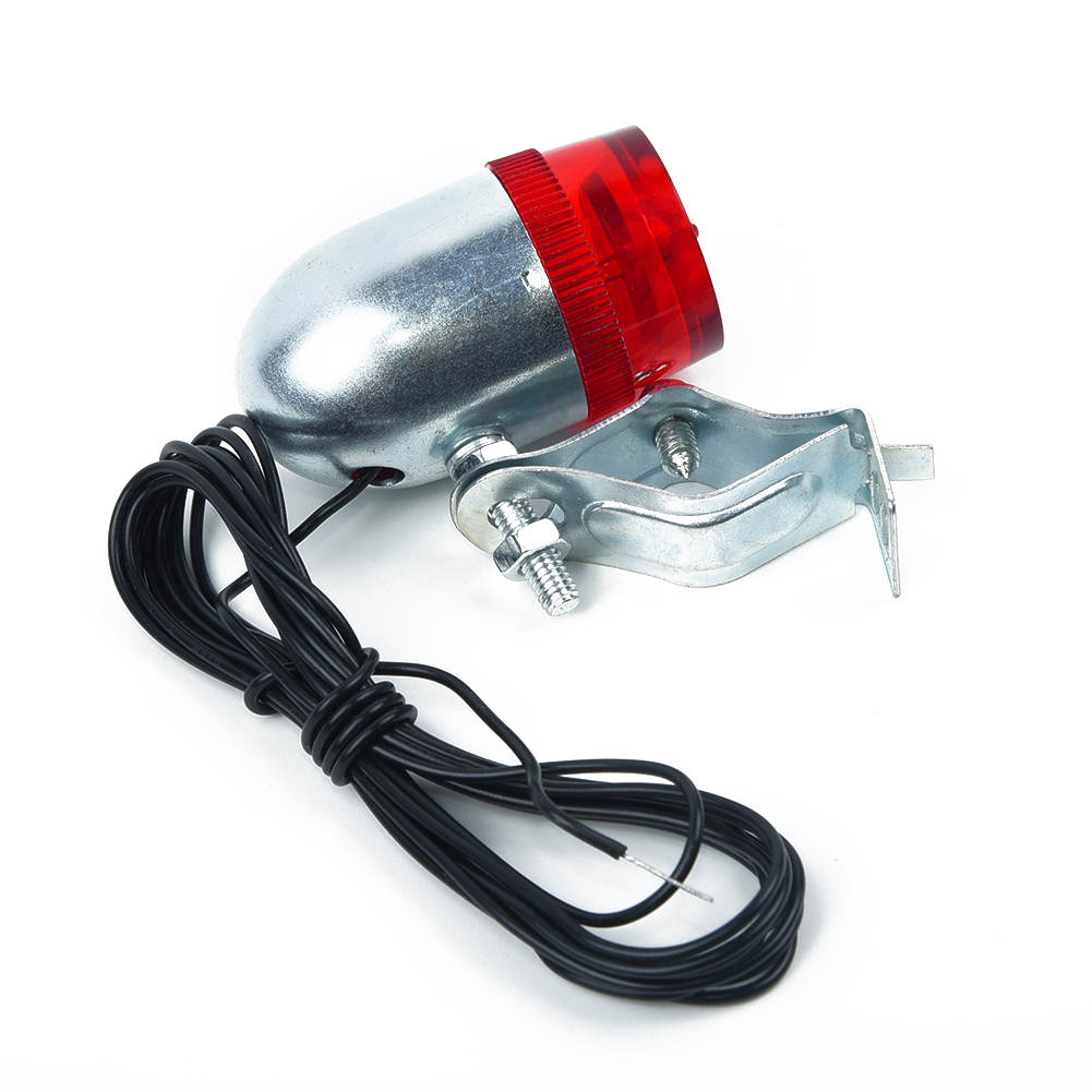 Lampa cykel bakljus ljusdelar retro 12v 6w klassisk dynamoglödlampa blinkers natt bak säkerhets spiralform kabelklämma. fäste