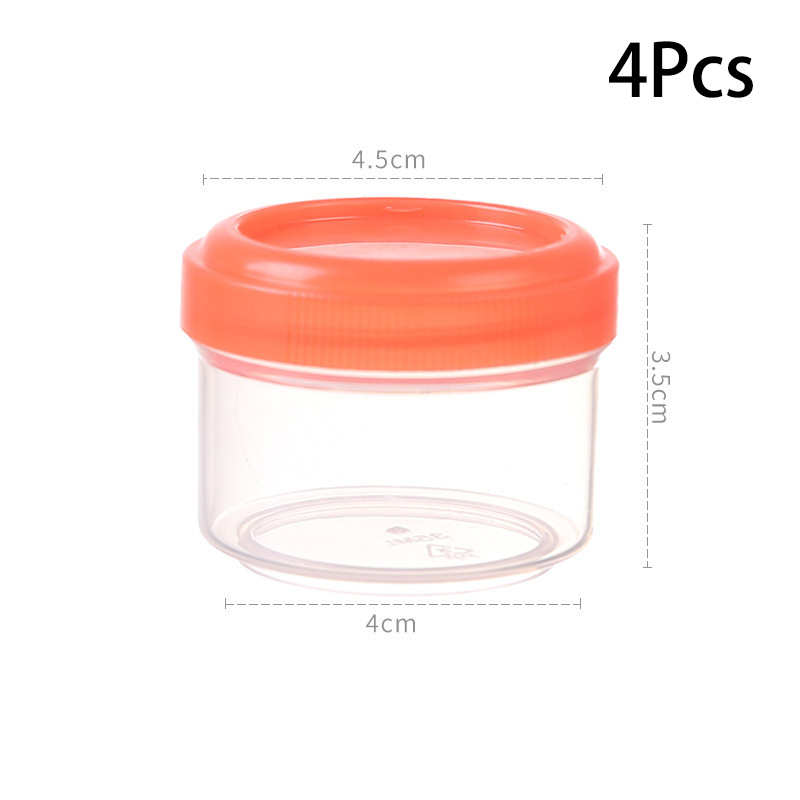 Mini botella dispensadora de condimentos, caja de salsa portátil, aderezo para ensalada de ketchup, contenedor de condimentos, accesorios para fiambrera Bento, 4 Uds.