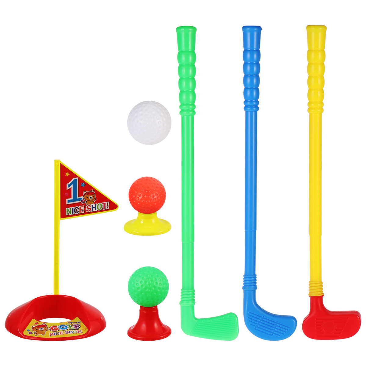 Lioobo 1 Set Golf Club Pak Abs Creatieve Hoge Outdoor Ouder-kind Speelgoed Golf Club Speelgoed Voor kids Kinderen Jongens