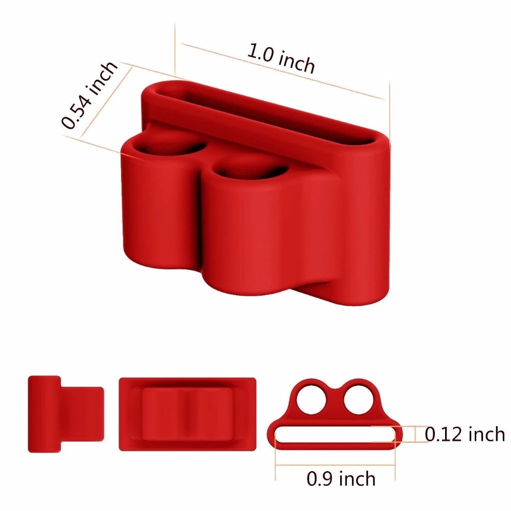 Support d'écouteurs Bluetooth en Silicone Anti-perte, pour AirPods Apple i7, Clip de support d'écouteurs pour Apple Watch