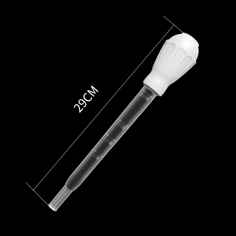 Sifón para acuario, pipetas alargadas, aspiradora para pecera, herramienta de limpieza Simple para cambiador de agua de acuario, 29cm, 54cm, 30ml y 50ml: Blanco
