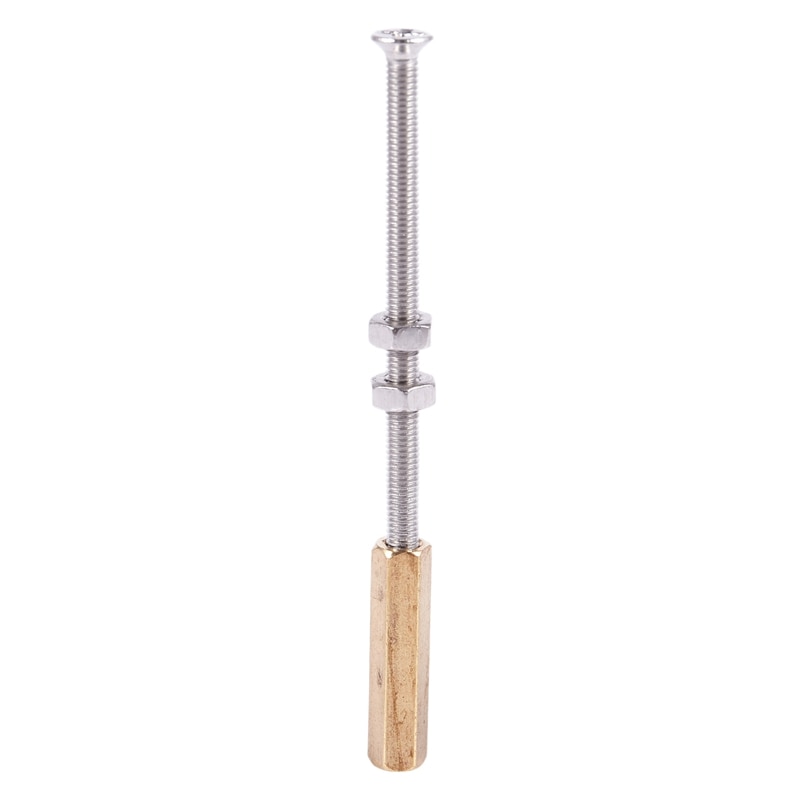 2Pcs Motorcycle Hydraulic Clutch Master Cylinder Rod Brake Pump M10X1.25Mm Aluminum - Gold & Blue