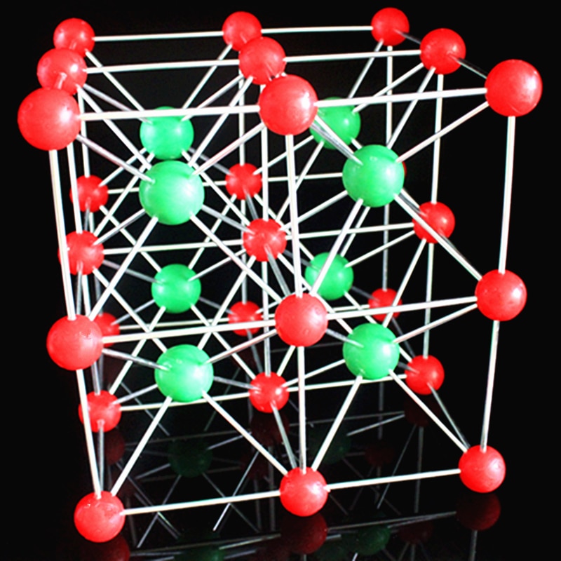 Ocho células de cloruro de cesio modelo de estructura cristalina, modelo molecular de ocho Cubos CsCl, material didáctico de Química