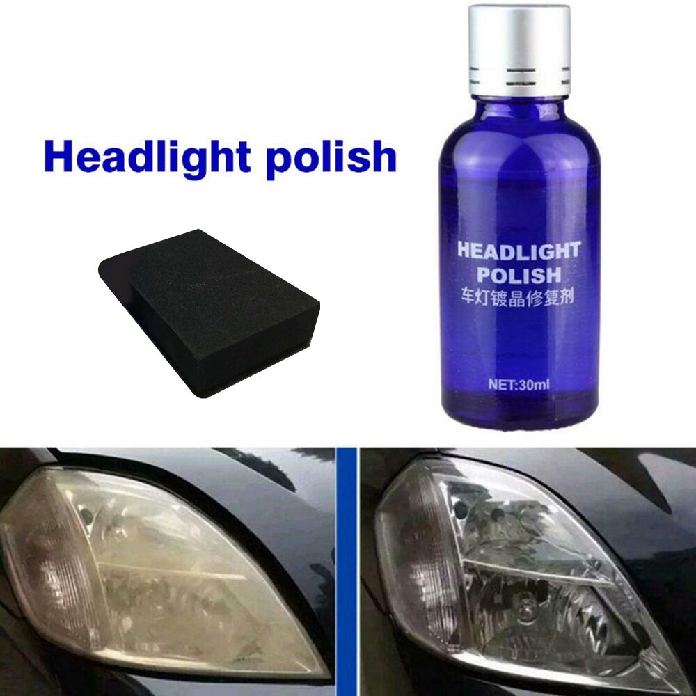 Car Headlight Lens Restorer Repairing Polishing Cleaning Auto Care Buffing Tool 30ML 9H Wash Maintenance Supplies