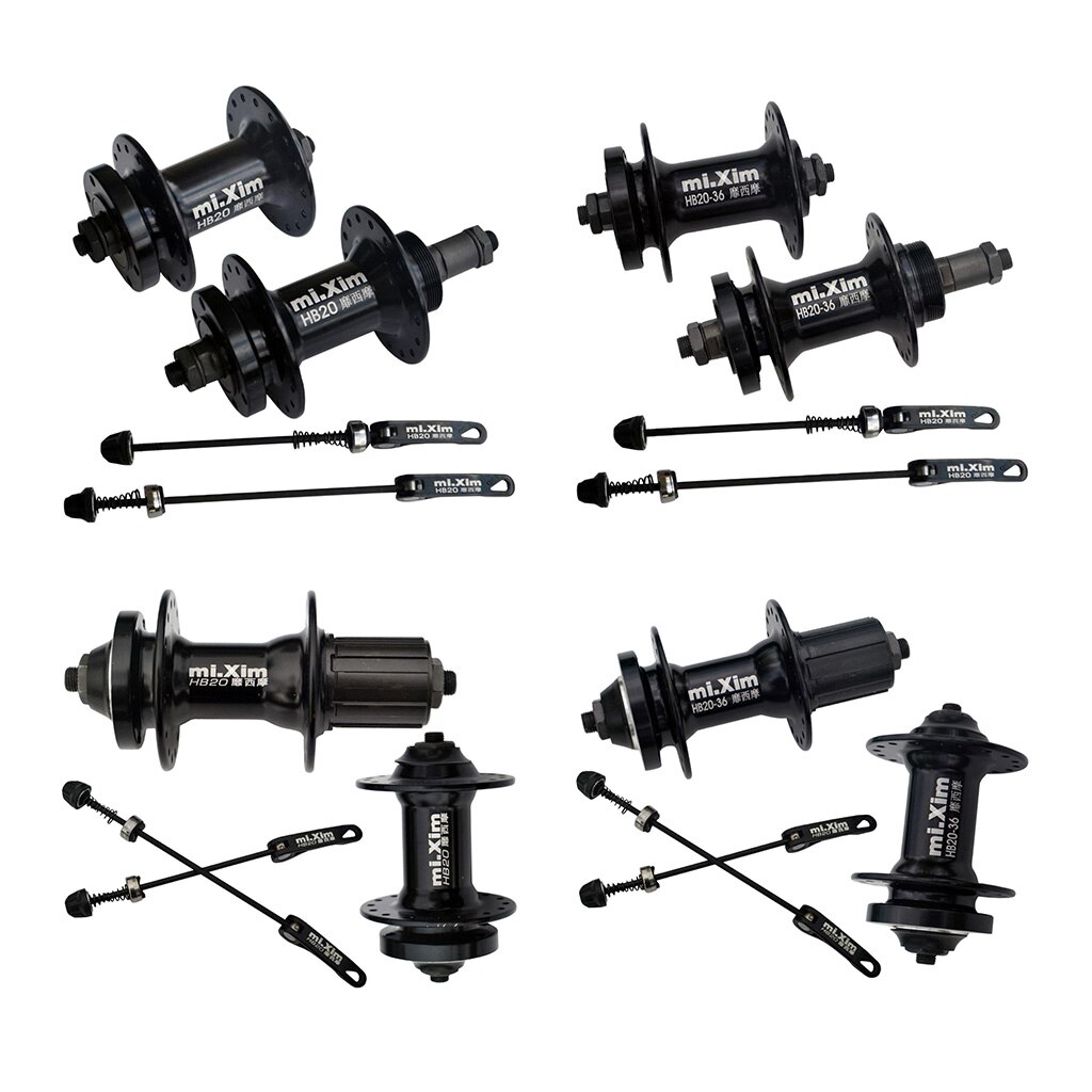 Moyeu de roulement à billes 32/36H, kit de moyeux avec Rotor de frein à disque pour vélo de route et vtt, 100/135mm