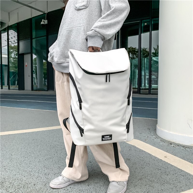 Unisex-trendrucksack, schlichter, robuster herrenrucksack, wasserabweisend beschichtet, reiserucksack, lässiger schulrucksack für herren