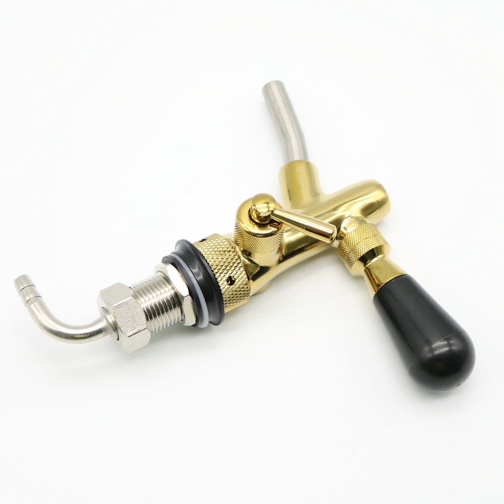 homebrew kegging beer tap for beer kegs,Flow Control beer faucet,homebrew making tap,brass draft beer tap Gold