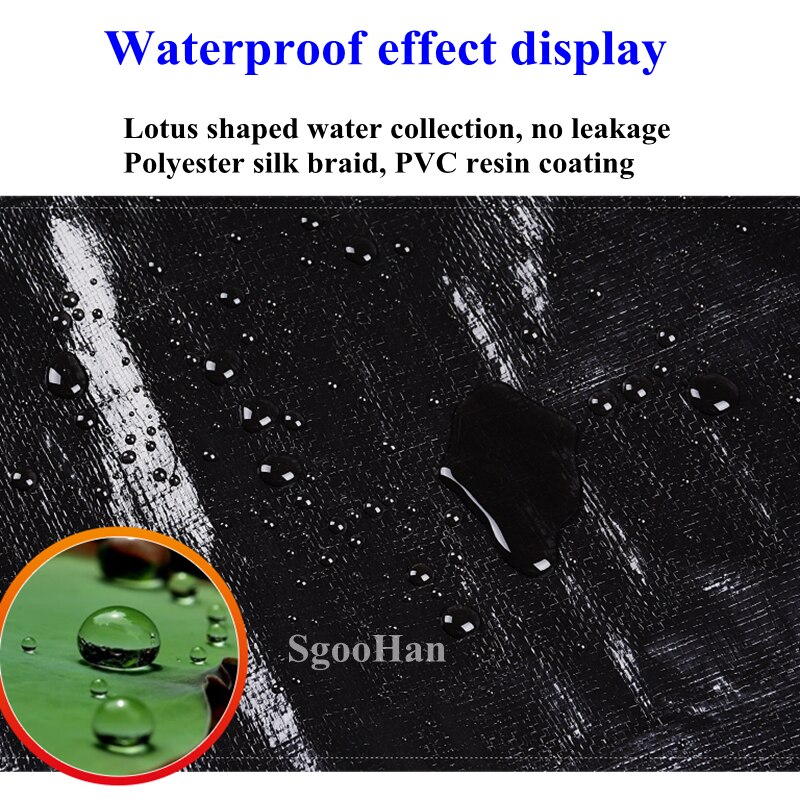 0.32mm PE Rainproof Cloth Tarpaulin Garden Outdoor Awning Shading Sail Camping Boat Truck Canopy Ground Sheet Waterproof Cloth