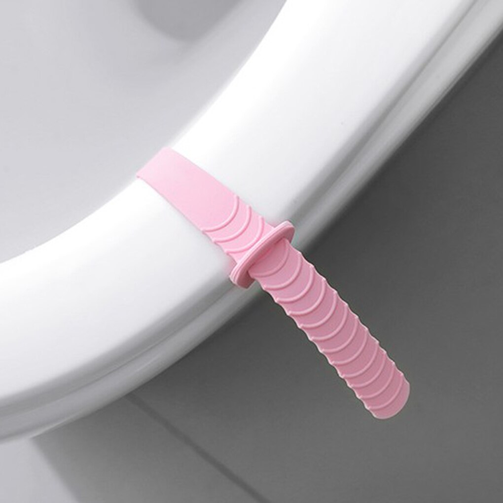 Tukku 2 kpl kannettava silikoninen istuinpäällinen nostolaite välttää koskemista wc-nostimet kahva wc-nostimet työkalu satunnainen väri