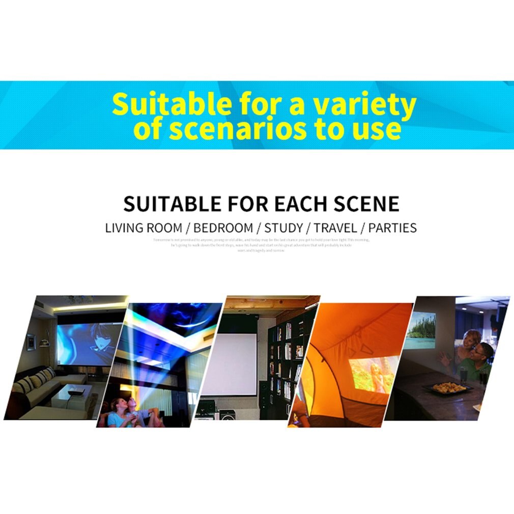 UC18 Hd 1080P Tft Lcd Compact Siz Ehome Mini Hd Projector Tv Multi-Media Player Theater Home Cinema video Projector