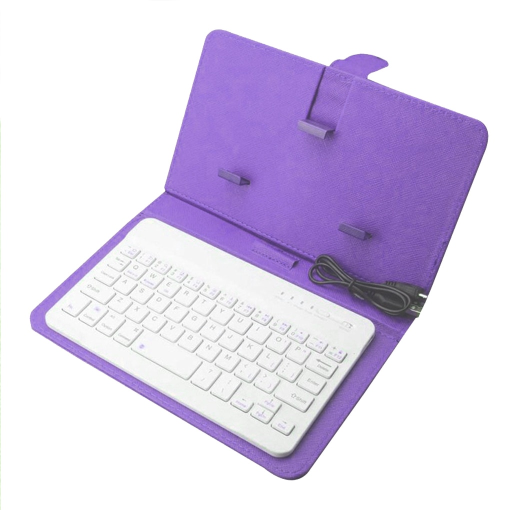 Portable Bluetooth Keyboard Case Mobiele Telefoon Draadloze Toetsenbord Pu Lederen Beschermhoes Voor 4.5 Inch-6.8 Inch Smart Phone: NO.4