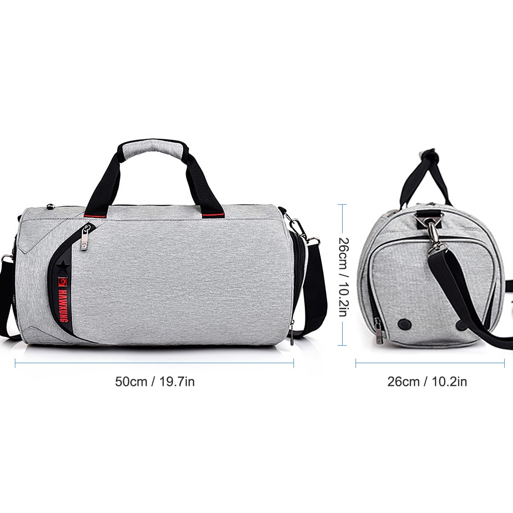 Men and Women Sports Gym Bag with Separate Wet Pocket and Shoes Compartment Travel Duffel Bag Weekender Bag Handbag