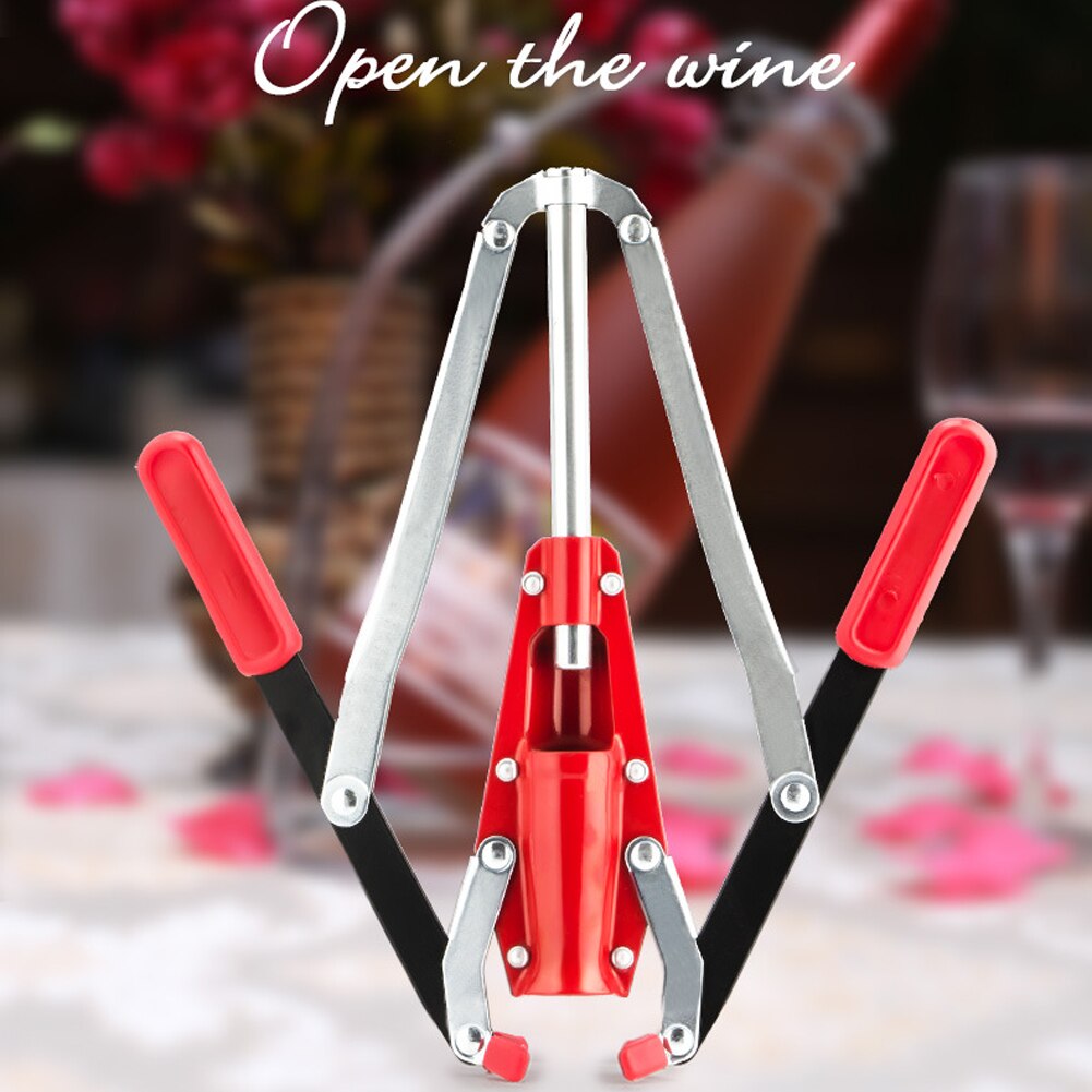 Making Portable Wine Bottle Corker Kitchen Iron Handheld Seal Corking Adjustable Double Lever Hand Tool Bar Non Slip