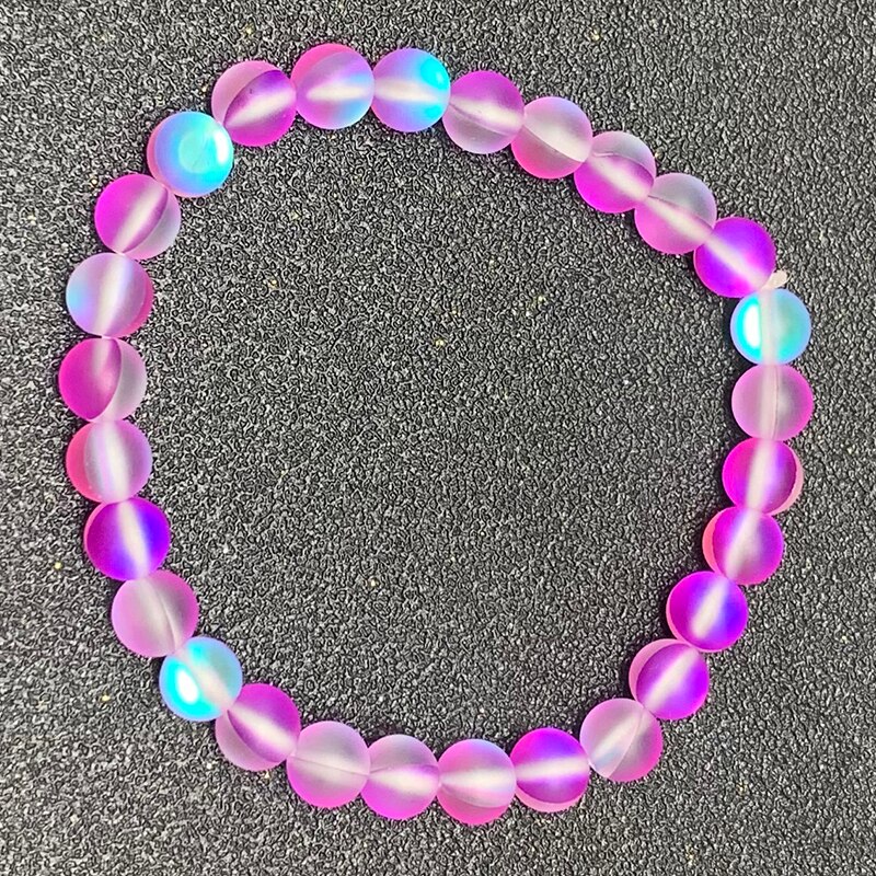 Lichtgevende armbanden voor meisjes, rekbare touw, veelkleurige armband, unieke moderne armbanden voor vrouwen, kerst: 2