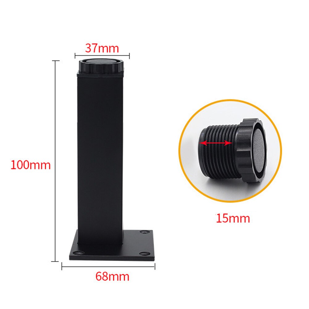 Cabinet Legs Aluminum Alloy Adjustable Metal Sofa Support Legs Cupboard Coffee Table Protect Foot Furniture Replacement: 100mm