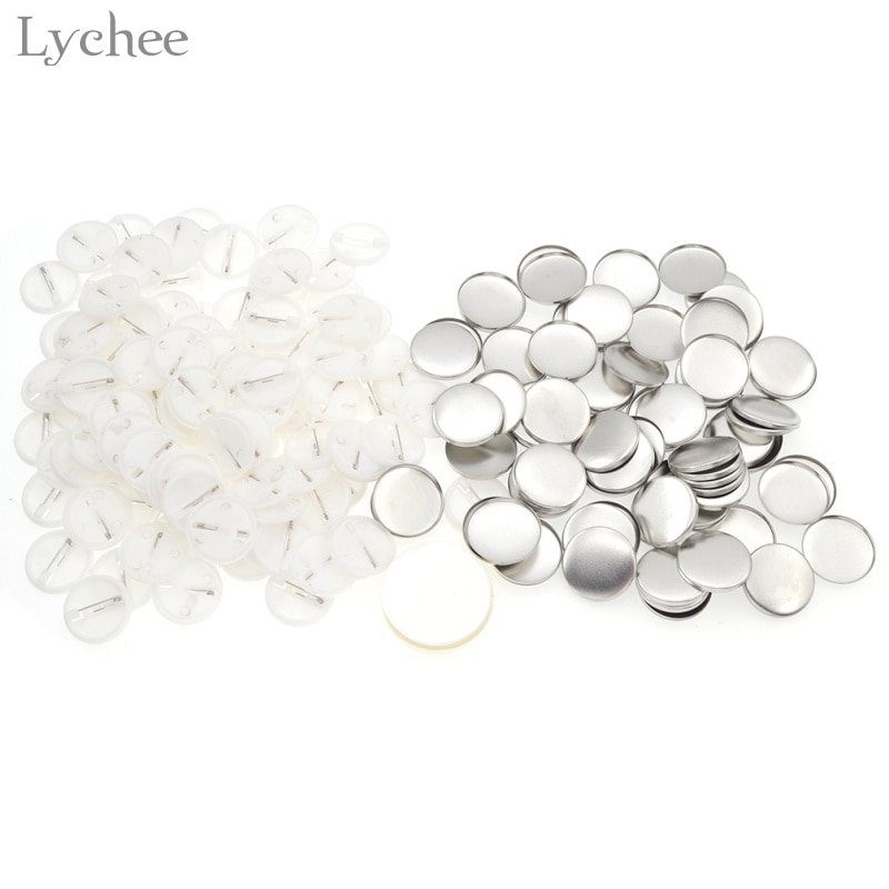 Lychee metalen blanco speld op badge benodigdheden voor doe-het-zelf badge knutselen handgemaakt naaldwerk naaimateriaal accessoires