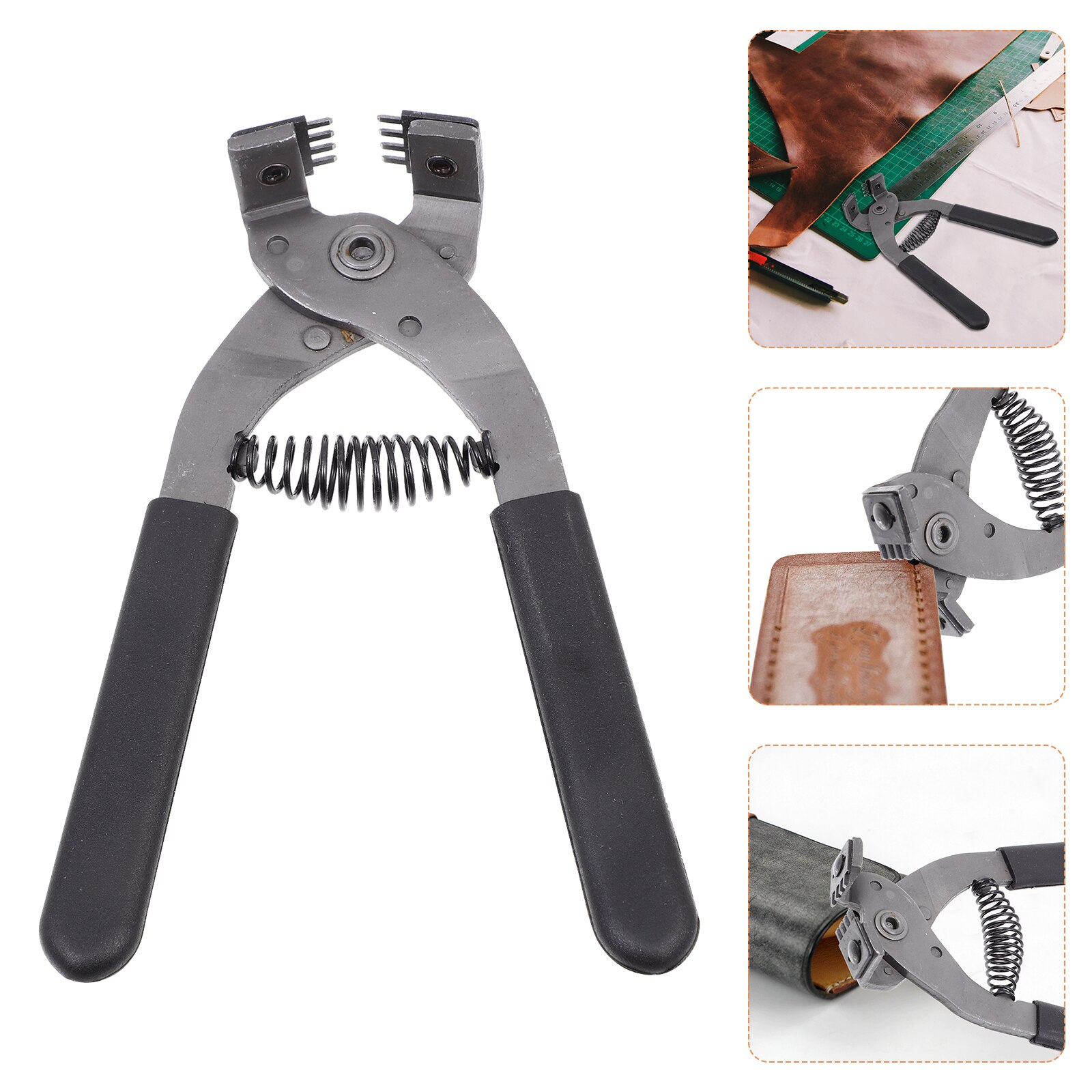 Steel Leather Hole Punch Leather Hole Punch Tool Rhombus Punch Leather Craft Tool