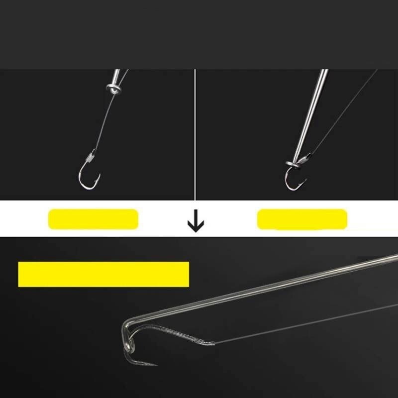 Stainless Steel Safety Extractor Tool Rapid Decoupling Anti Slip Handle Fishing Goods Safety Fishing Hook Extractor Detacher