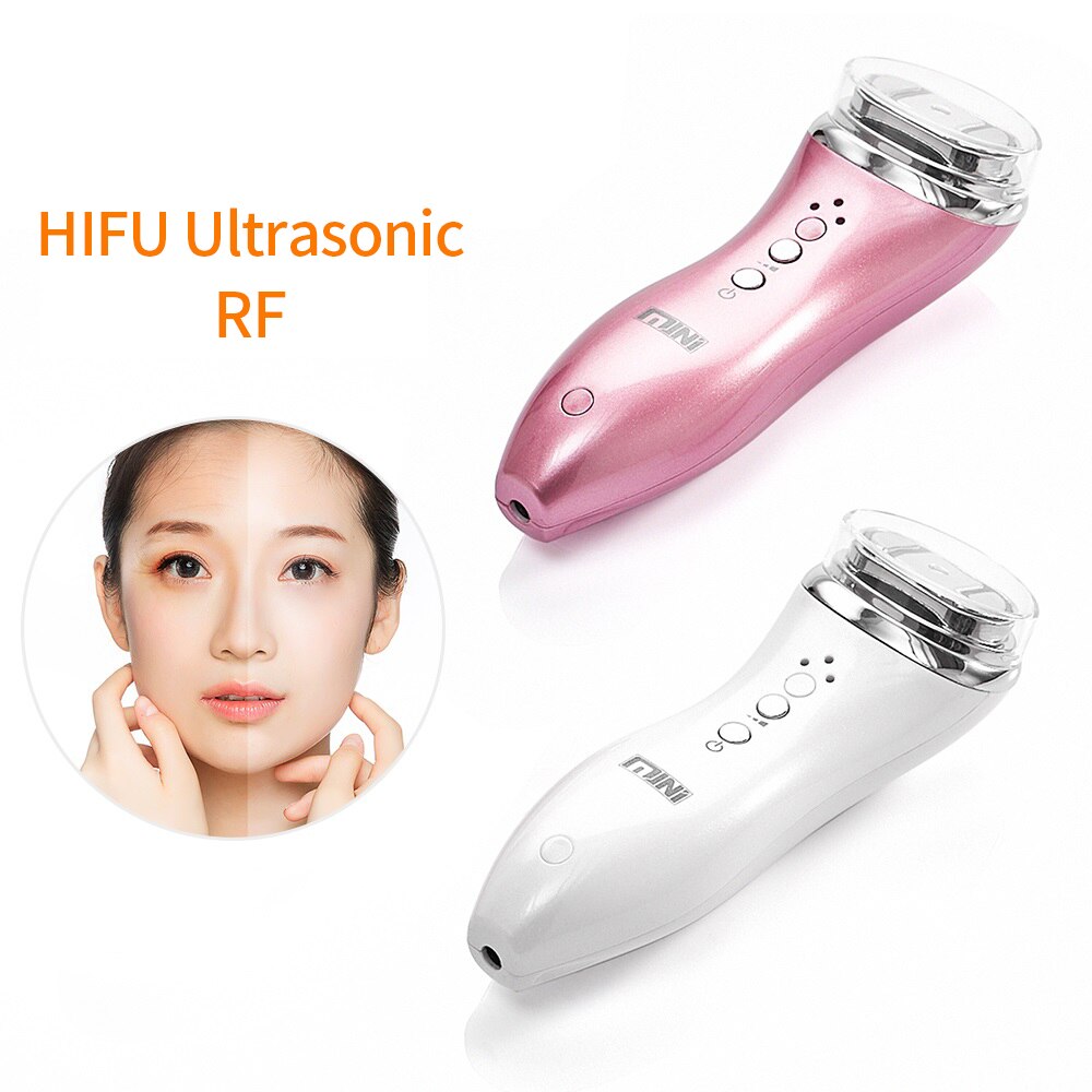 Mini Hifu Ultrasone Gezichtsverzorging Gezicht Lifting Rf Radio Frequentie Huid Verjonging Anti Rimpel Removal Aanscherping Therapie