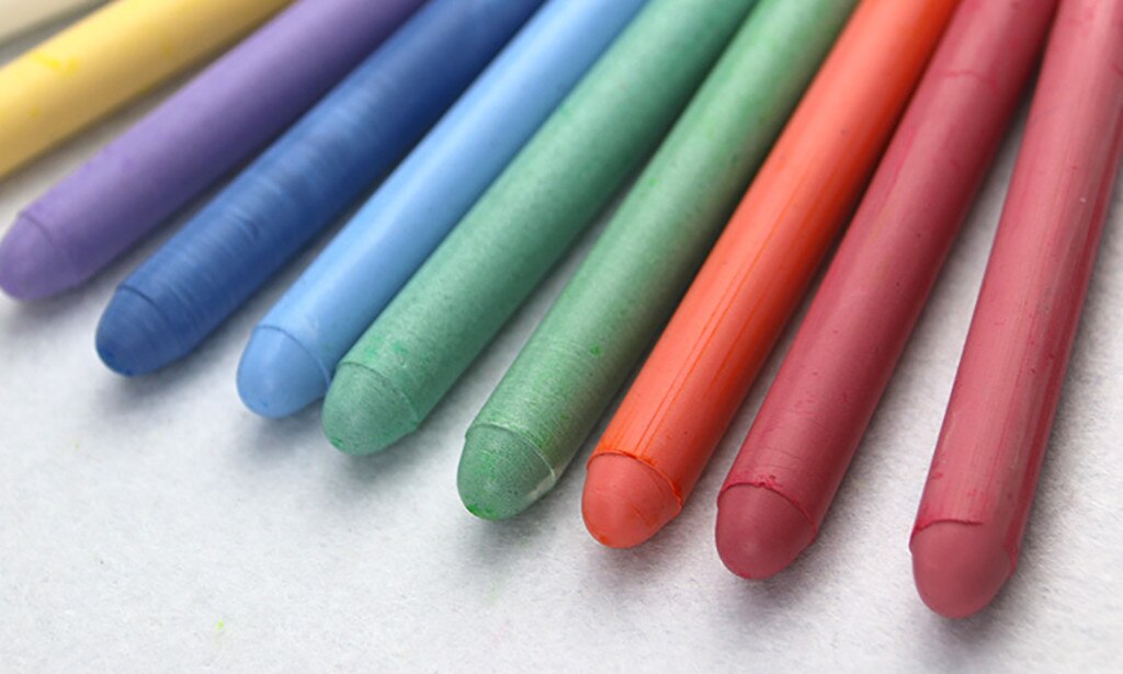6pc Bunte Kreide Stift Zeichnung Freundliche Staub-freies Staubfreie Für Tafel Für Kinder Lehrer Schule Büro Liefert Accessori