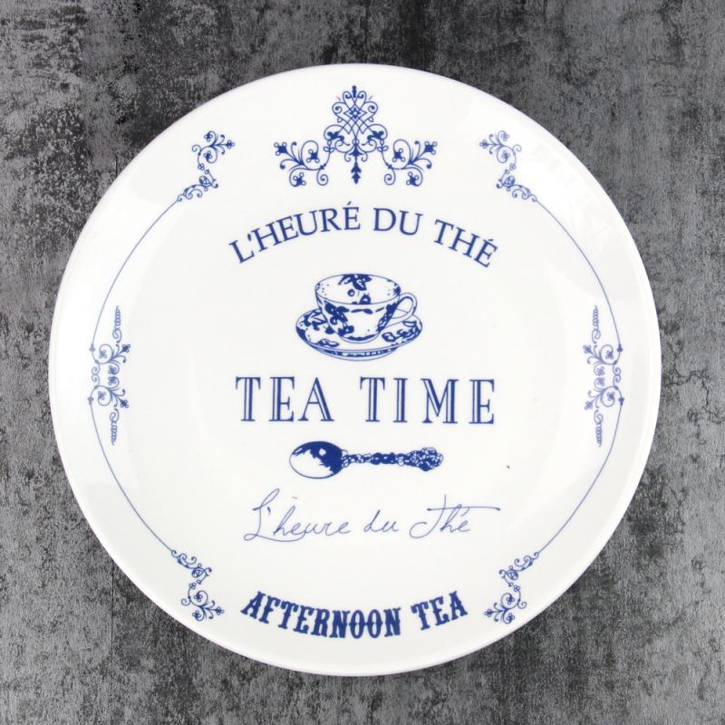 Plates Breakfast Steak Children's Fruit Plate Hand Painted Dinner Dish Cutlery Cartoon Ceramic Platos Dessert Plates: 1