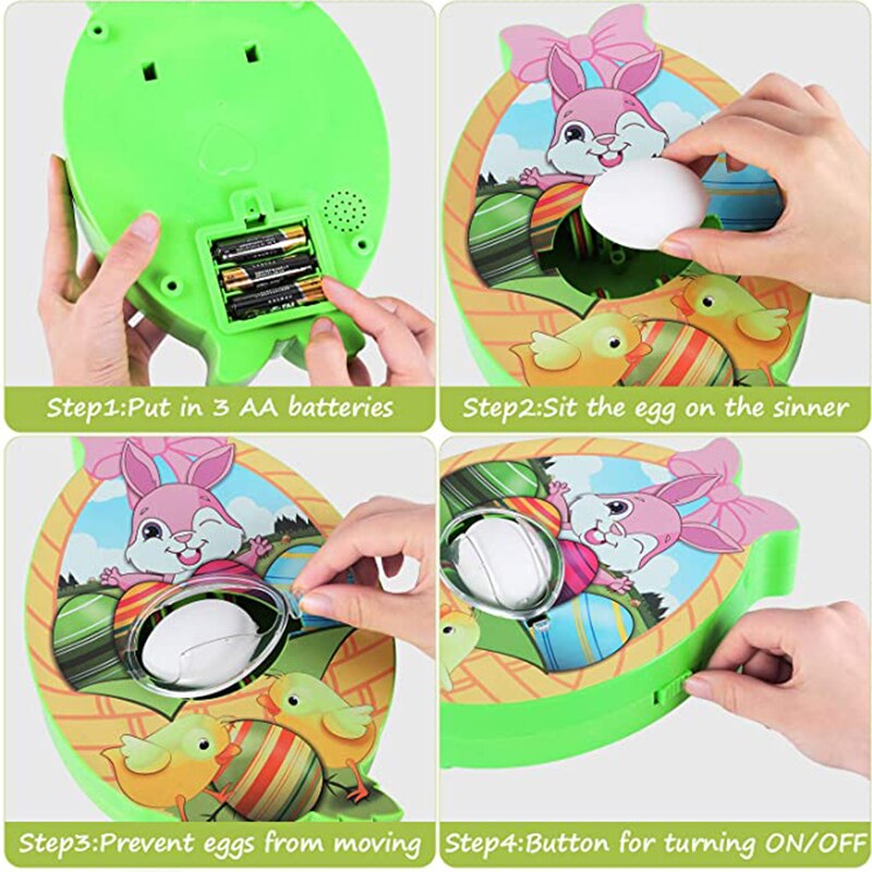 Diy Easter Egg Decorating Coloring Kit Egg Spinner Machine With Accessories Children Play Toy Perfect Birthday For Kids