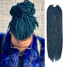 Faux Locks Crochet Braids Hair Synthetic Hair Extensions Braiding Hair Crochet Braids Hair Mixed Color