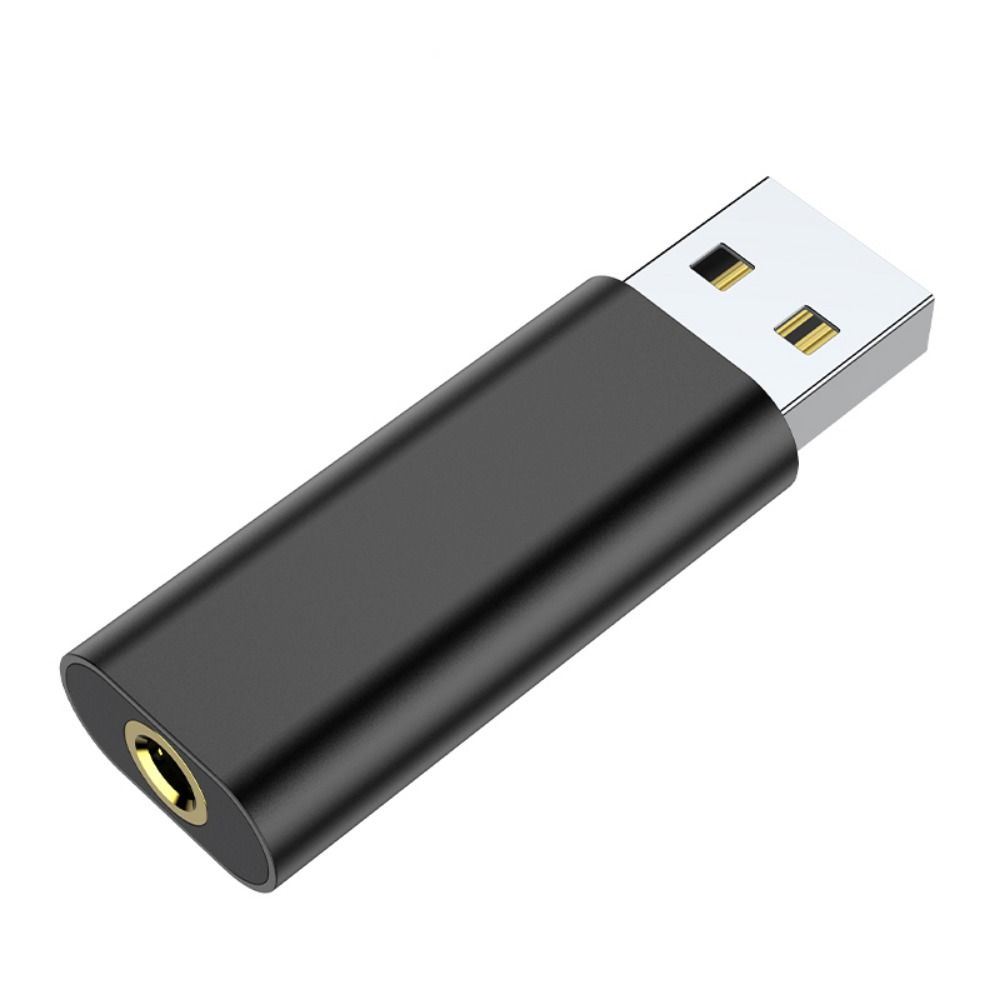 USB To 3.5mm Headphone 3.5mm Adapter 2 in 1 Audio Earphone Jack Adapter External Stereo-Sound Mini Wired Headset Converter: Default Title