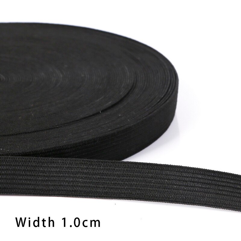 1 Cm/1.2 Cm/1.5 Cm/2 Cm/2.5 Cm Nylon Tape Making Diy Craft naaien Rugzak Strapping Schort Bunting Riem Riem Knapzak: 1cm  Black