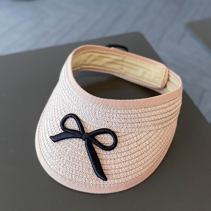 Chapéu de palha e bolsa de ombro verão para meninas, chapéu de sol superior vazio infantil, aba grande, bowknot, viseira de praia ao ar livre, boné de sol para bebê: CINZA