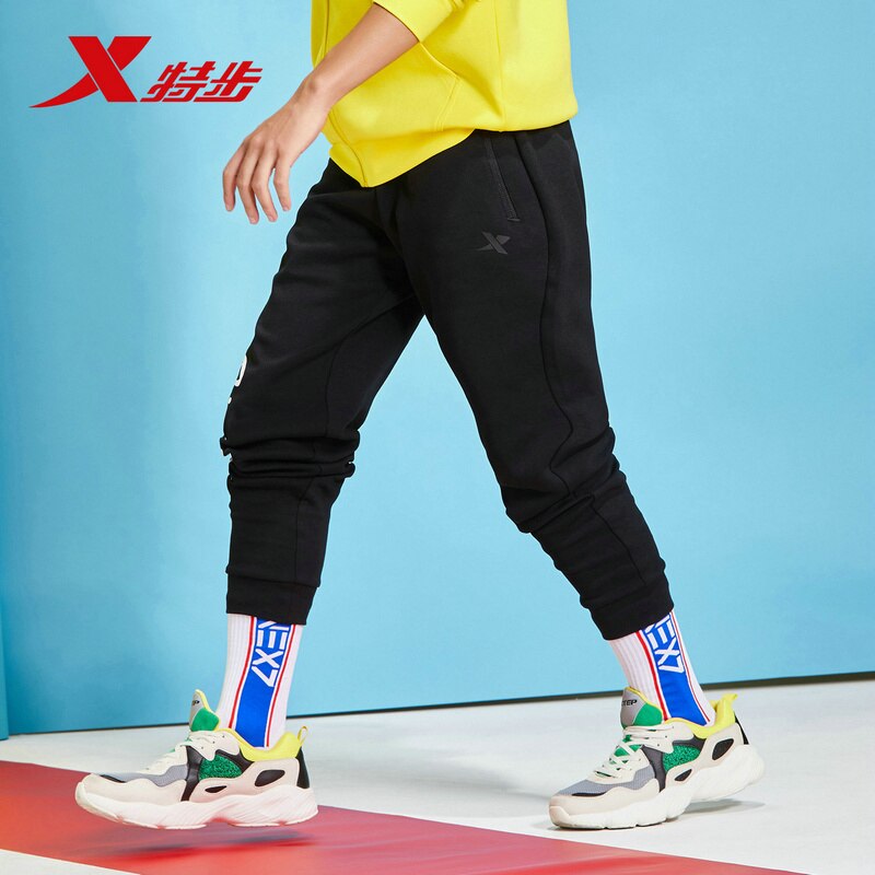 Xtep Mannen Sport Broek Herfst En Winter Been-Knit Comfortabele Casual Broek 881129639341