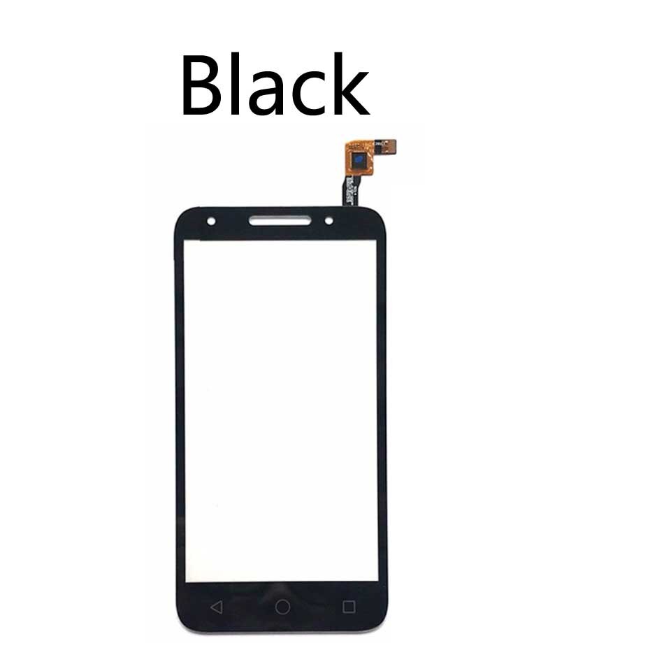 Pantalla táctil para Alcatel One U5 contacto OT5044 OT 5044D5044T 5044Y 5044R Touch Sensor de Panel de pantalla digitalizador de reemplazo de vidrio: Black-No tool