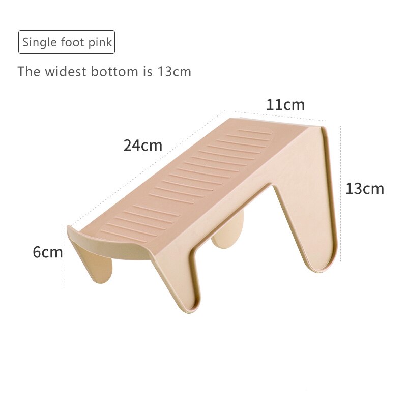 Schoenenrek schoenenrek dubbellaags schoenenrek draagbare kast voor thuis, slaapzaal schoenenkast schoenen en slippers opbergen: Enkele voet roze