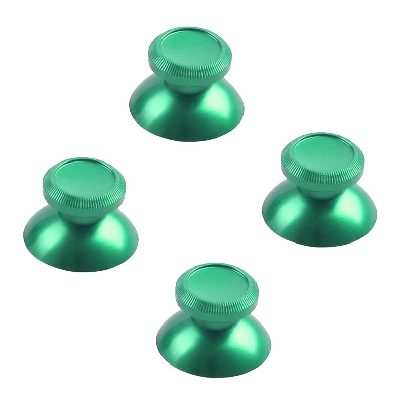 Aluminium Metalen 3D Analoge Joystick Thumb Stick Grips Caps Vervanging Reparatie Voor Playstation 4 PS4 Xbox One Gamepad Controller: Green