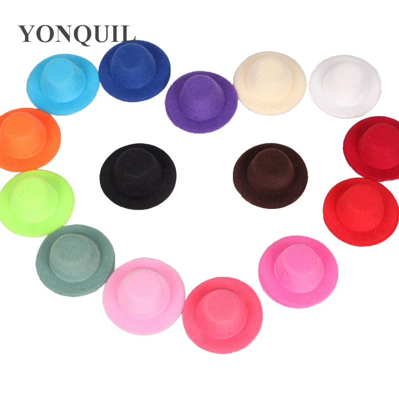 5Cm Mini Top Hats Cute Girl Party Headwear Wedding DIY Hair Accessories Party Event Occasion Hats Baby Hairstyle Multiple Color