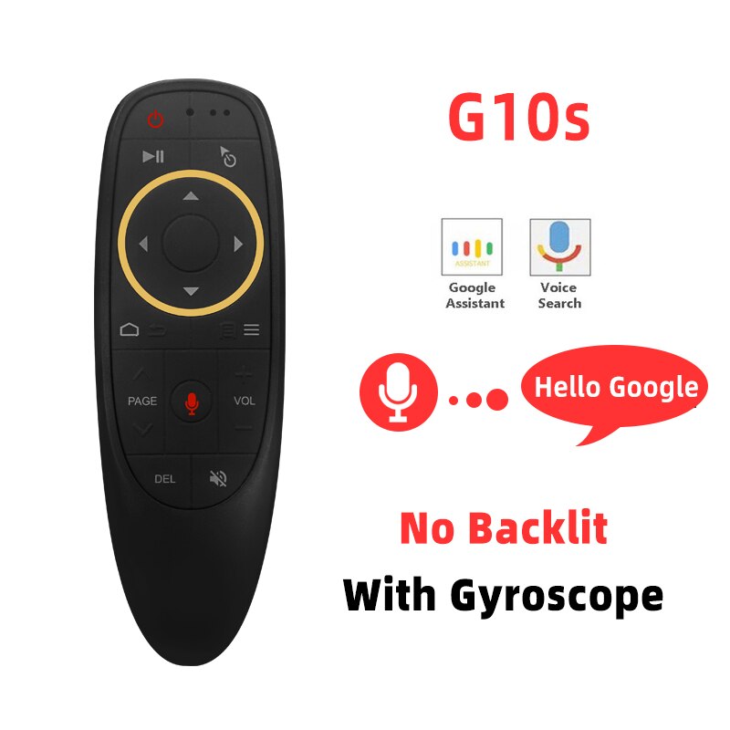 Remote Control G10 Voice universal 2.4G Wireless Air Mouse Microphone Gyroscope IR Learning for Android tv box H96 Max X96 mini: G10S