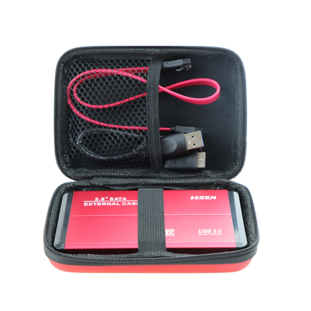 EVA Waterproof Shockproof Carrying Travel Pouch HDD Protective Case For 2.5 Inch Portable External Hard Drive WD Seagate 1TB 2TB
