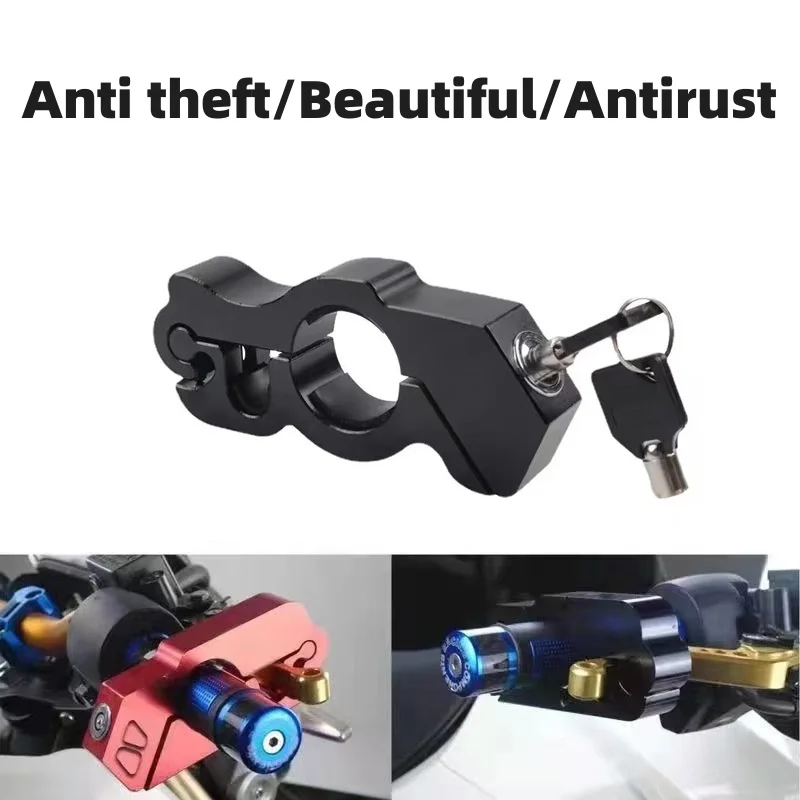 Blocco freno generale per veicoli elettrici Blocco clacson antifurto per auto per scooter Blocco acceleratore per moto Blocco portatile in lega di alluminio