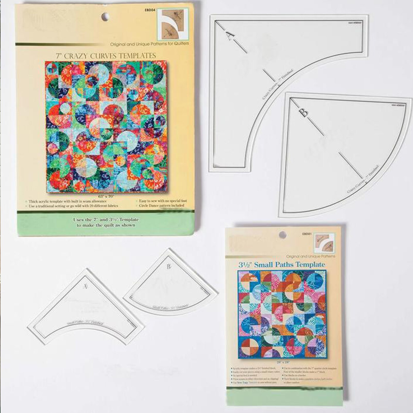 2/3pc Set Clear Patchwork Maker Kit for Quilting Rulers Free Motion Embriodery Template for Most Domestic Sewing Machine