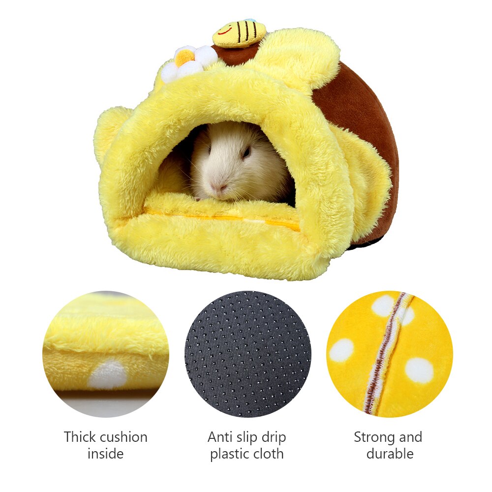 Husdjur bur små djur boet vinter varm hamster / gnagare / marsvin / råtta / igelkott tillbehör husdjur bur mus bomullshus