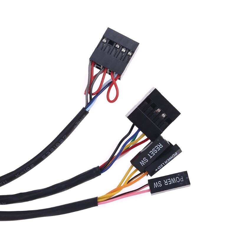 Multifunctional USB 2.0 Computer PC Switch External Power On/Off Reset Button