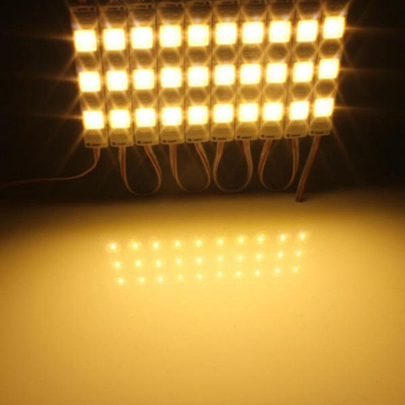 30LEDs SMD 5630LED Module Light Injection Decorative Waterproof Strip Light 12V Super Bright Advertising LED Module Lamp: Warm White