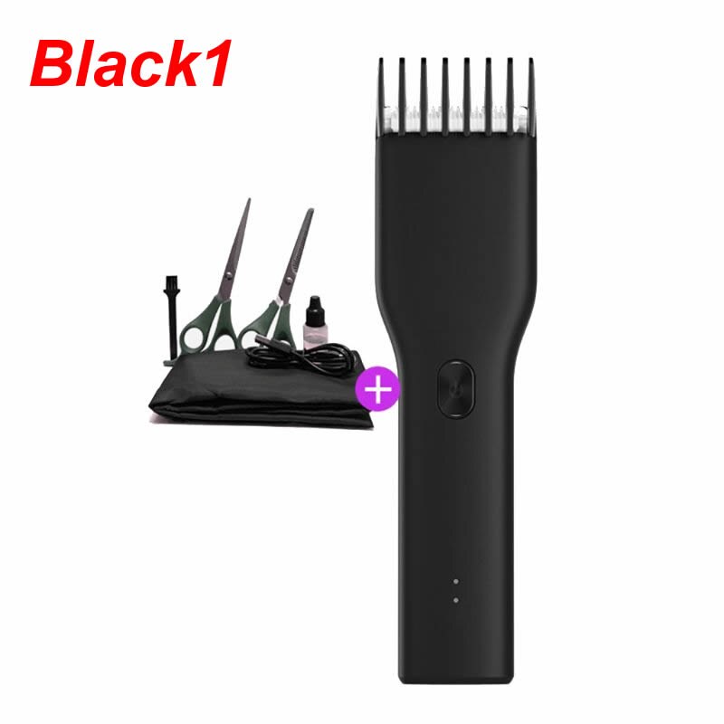 Electric Hair Clippers Beard Trimmer Barber Grooming Kit Rechargeable Cordless Haircut Machine Cutting Shaver for A: Black1