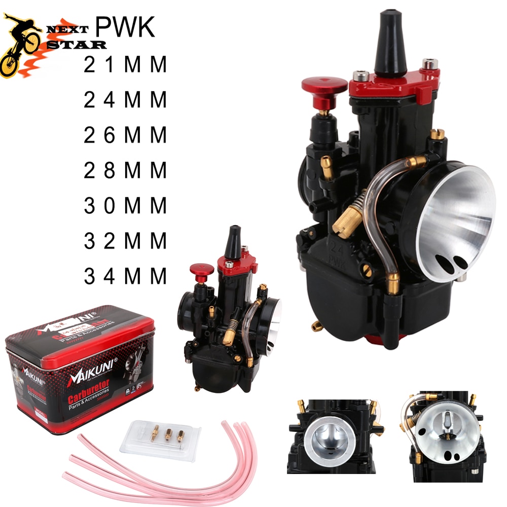 Carburador Keihin PWK con motor Power Jet 2T 4T para Scooter UTV ATV Universal 50cc-250cc, 21, 24, 26, 28, 30, 32, 34