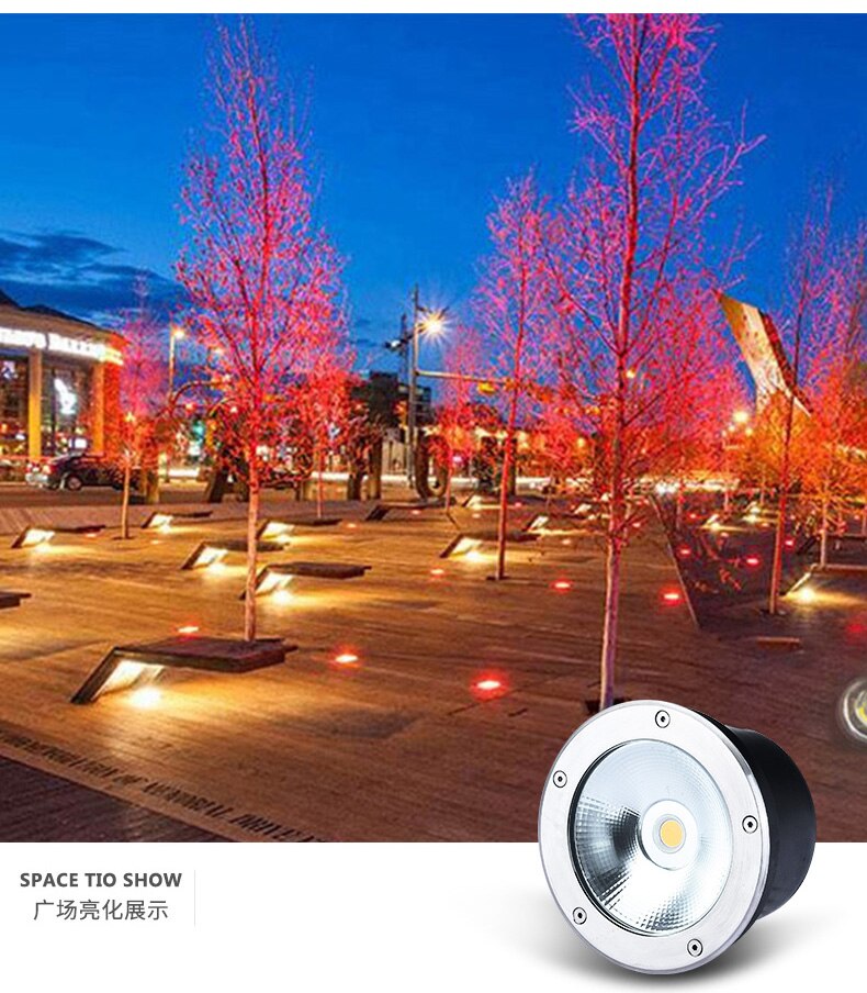 Led Ondergrondse Licht 10W 12W 15W 20W IP68 Waterdicht Vloerlamp Outdoor Grond Spot Landschap Tuin path Begraven Yard 220VDC12V