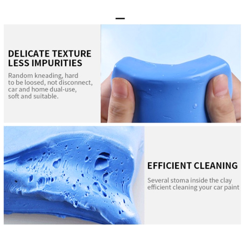 100g Car Wash Clay Automotive Clay Cleaner Detailing Sludge Mud Washer for Remove Car Body Glass Rust